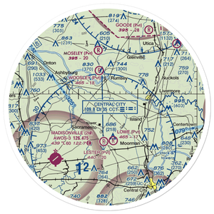 Baggett Farms Airport (93KY) VFR Sectional Sticker (30 mile)