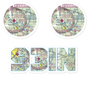 Foltz Farm Airport (93IN) VFR Sectional Sticker Pack