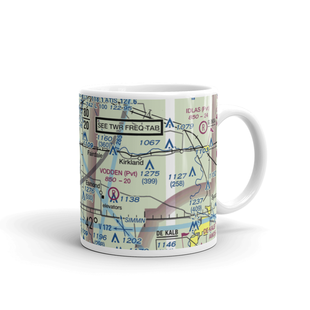 Bauer Airport (93IL) VFR Sectional  Mug 
