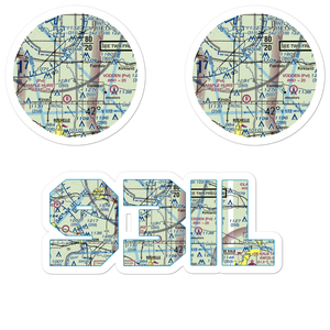 Bauer Airport (93IL) VFR Sectional Sticker Pack