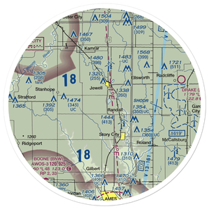 Lund Airport (93IA) VFR Sectional Sticker (30 mile)