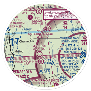 Chumuckla 20-20 Airport (93FD) VFR Sectional Sticker (20 mile)