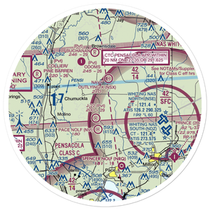Chumuckla 20-20 Airport (93FD) VFR Sectional Sticker (30 mile)