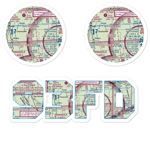 Chumuckla 20-20 Airport (93FD) VFR Sectional Sticker Pack