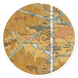 Antelope Airpark (93CO) VFR Sectional Sticker (30 mile)