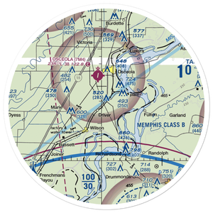 Ohlendorf Airport (93AR) VFR Sectional Sticker (30 mile)