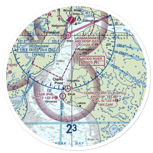 The Queens Airport (93AK) VFR Sectional Sticker (30 mile)