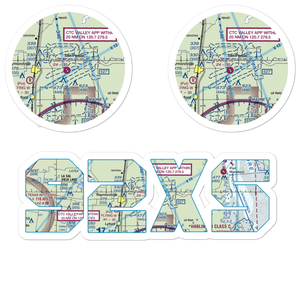 T.R. Funk Inc Airport (92XS) VFR Sectional Sticker Pack