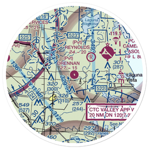Drennan Farm Airport (92TA) VFR Sectional Sticker (20 mile)
