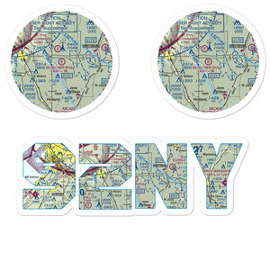 Bloecher Farm Airport (92NY) VFR Sectional Sticker Pack