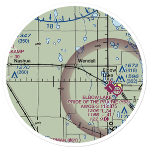 Brutlag Farms Airport (92MN) VFR Sectional Sticker (20 mile)