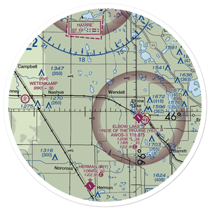 Brutlag Farms Airport (92MN) VFR Sectional Sticker (30 mile)
