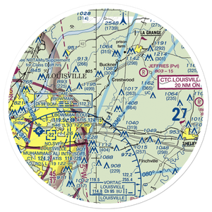 Timmons Field (92KY) VFR Sectional Sticker (30 mile)