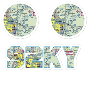Timmons Field (92KY) VFR Sectional Sticker Pack