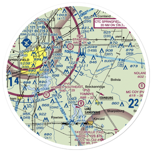 Taft Airport (92IS) VFR Sectional Sticker (30 mile)