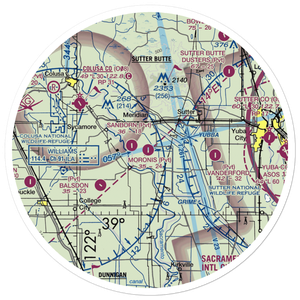 Moronis Airport (92CL) VFR Sectional Sticker (30 mile)