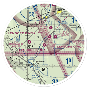 Westlake Farms Airport (92CA) VFR Sectional Sticker (30 mile)
