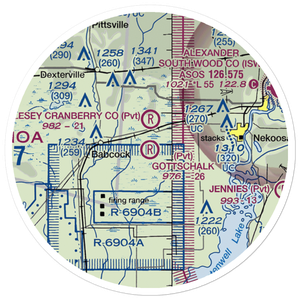 Gottschalk Field (91WI) VFR Sectional Sticker (20 mile)