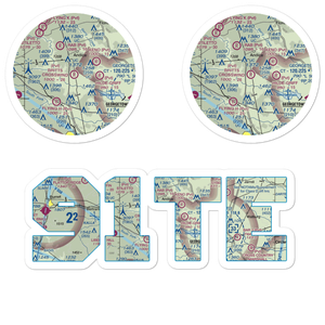 Britts Crosswind Airport (91TE) VFR Sectional Sticker Pack