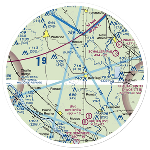 Duclos RLA Restricted Landing Area (91LS) VFR Sectional Sticker (30 mile)