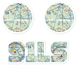 Duclos RLA Restricted Landing Area (91LS) VFR Sectional Sticker Pack