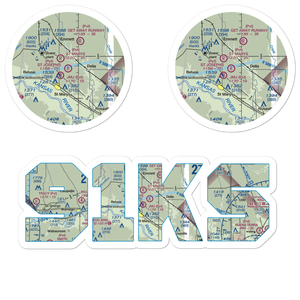 St. Joseph'S Landing (91KS) VFR Sectional Sticker Pack
