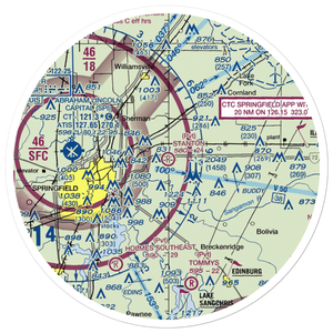 Stanton Airport (91IS) VFR Sectional Sticker (30 mile)