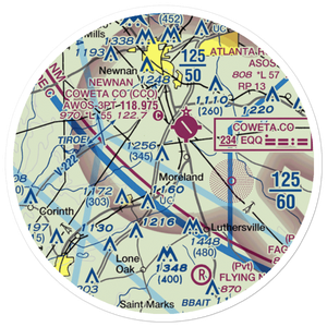 Dbaks Airport (91GA) VFR Sectional Sticker (20 mile)