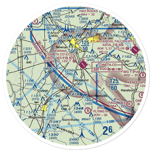 Dbaks Airport (91GA) VFR Sectional Sticker (30 mile)