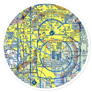 Lake Conway North Seaplane Base (91FL) VFR Sectional Sticker (30 mile)