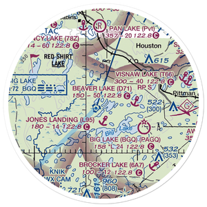Kucera Seaplane Base (91AK) VFR Sectional Sticker (20 mile)