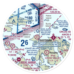 Waldron Airstrip (90WA) VFR Sectional Sticker (20 mile)