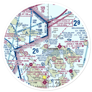 Waldron Airstrip (90WA) VFR Sectional Sticker (30 mile)
