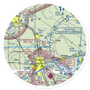 The Homestead Airport (90TE) VFR Sectional Sticker (30 mile)