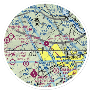 Baney's Airport (90PN) VFR Sectional Sticker (20 mile)