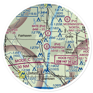 Joe Cimprich Airport (90OI) VFR Sectional Sticker (20 mile)