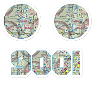Joe Cimprich Airport (90OI) VFR Sectional Sticker Pack