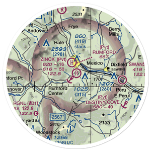 Zinck Airport (90ME) VFR Sectional Sticker (20 mile)