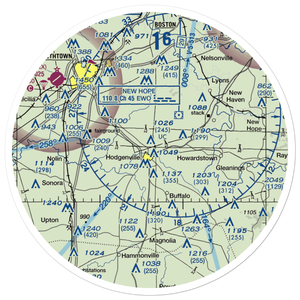 Williams Airport (90KY) VFR Sectional Sticker (30 mile)