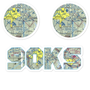 Sunset Strip Airpark (90KS) VFR Sectional Sticker Pack