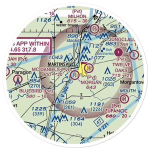 Mc Daniel's Field (90IN) VFR Sectional Sticker (20 mile)