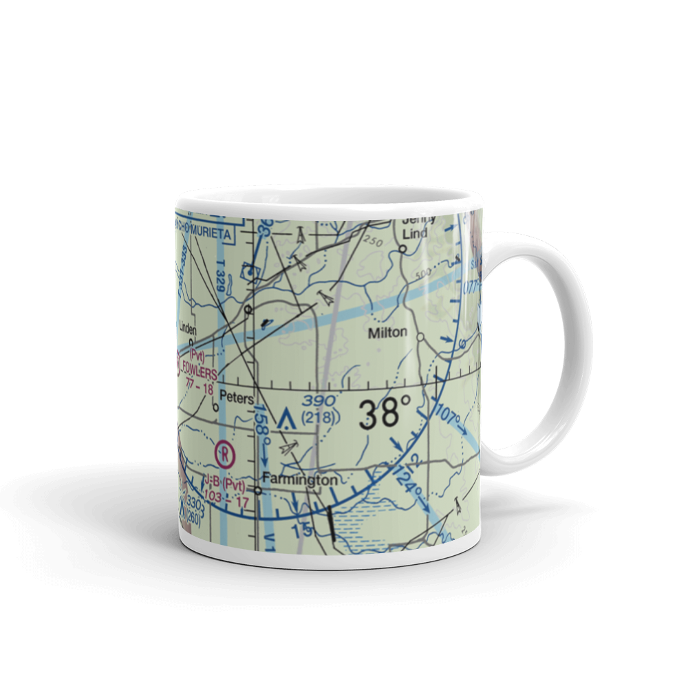 Fowler's Airport (90CA) VFR Sectional  Mug 