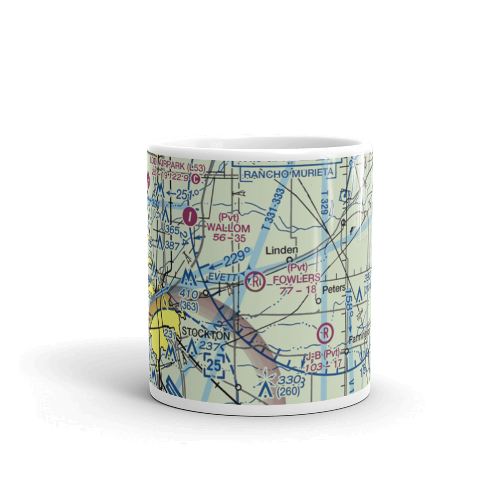 Fowler's Airport (90CA) VFR Sectional  Mug 
