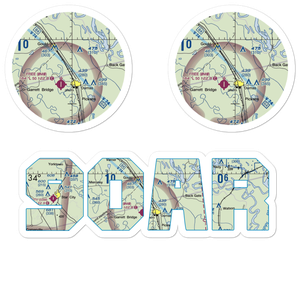 Reedville Airport (90AR) VFR Sectional Sticker Pack