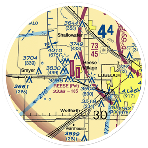 Reese Airpark (8XS8) VFR Sectional Sticker (20 mile)
