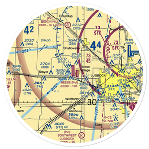 Reese Airpark (8XS8) VFR Sectional Sticker (30 mile)