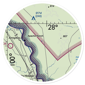 Rachal Airport (8XS2) VFR Sectional Sticker (20 mile)