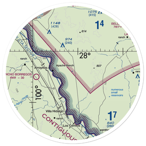 Rachal Airport (8XS2) VFR Sectional Sticker (30 mile)