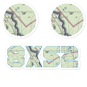 Rachal Airport (8XS2) VFR Sectional Sticker Pack