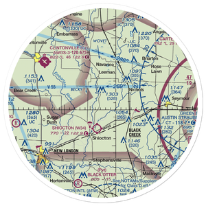 Wolf River Landing Strip (8WI5) VFR Sectional Sticker (30 mile)